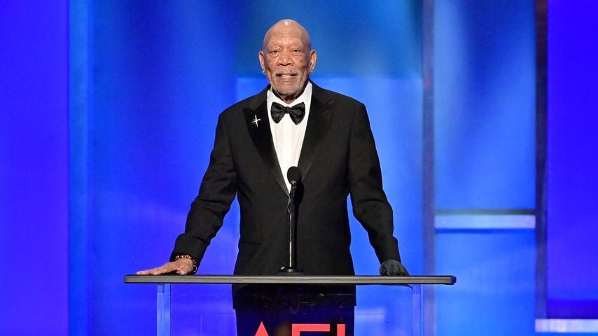 Morgan Freeman spricht beim 50. AFI Life Achievement Award zu Ehren von Francis Ford Coppola