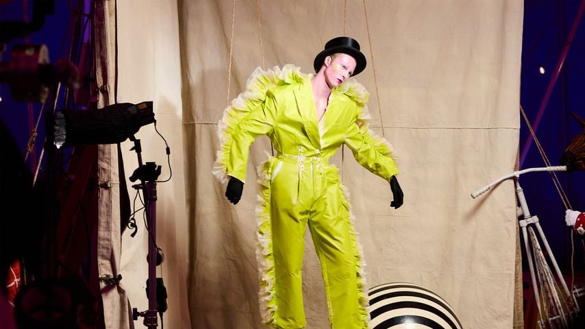 Kandidat Moritz beim GNTM-Zirkus-Shooting, 2025