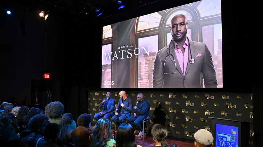 Morris Chestnut bei einer Fragerunde zur Serie "Watson"