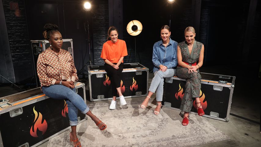 Motsi Mabuse, Irina Schlauch, Cheyenne und Valentina Pahde bei "Grill den Henssler"