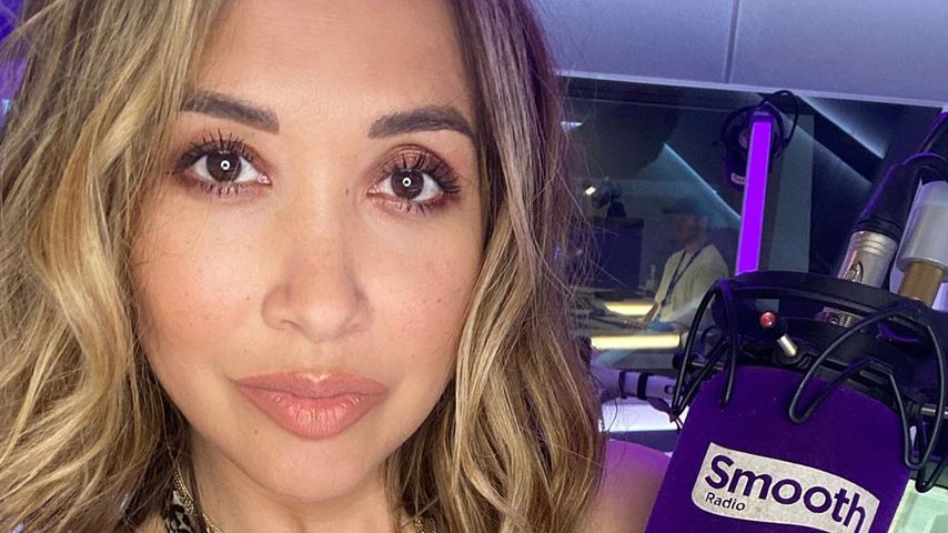 Myleene Klass im Studio von "Smooth Radio"