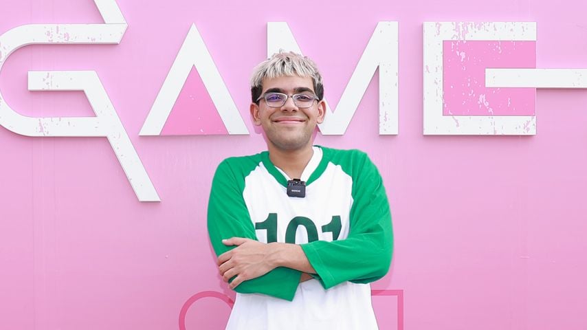 N3on bei einem Netflix-Event zur dritten Staffel von "Squid Game" in Brooklyn 2025