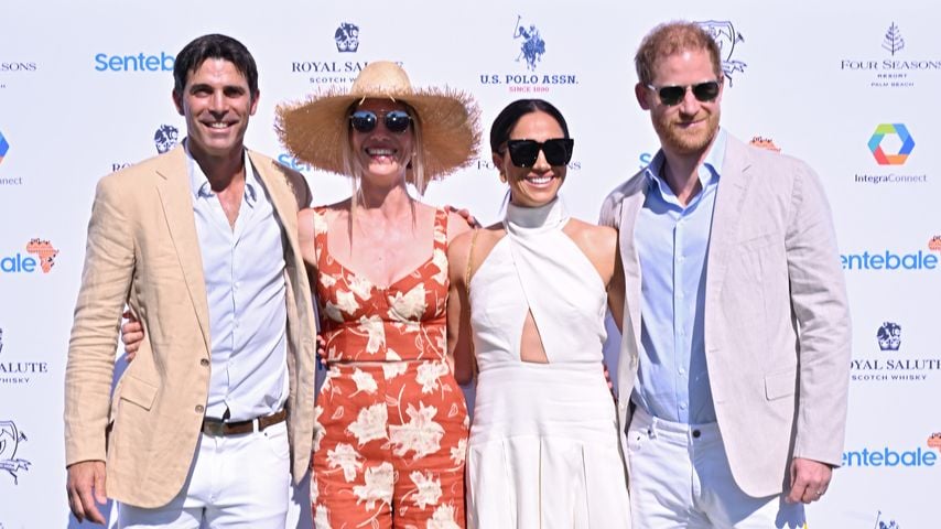 Nacho Figueras, Delfina Blaquier, Herzogin Meghan und Prinz Harr, April 2024
