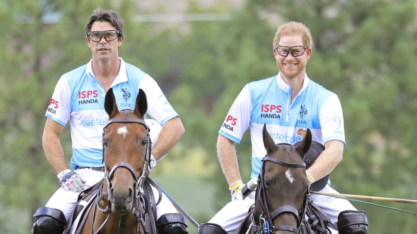 Nacho Figueras und Prinz Harry beim Polo Cup von Sentebale, August 2023