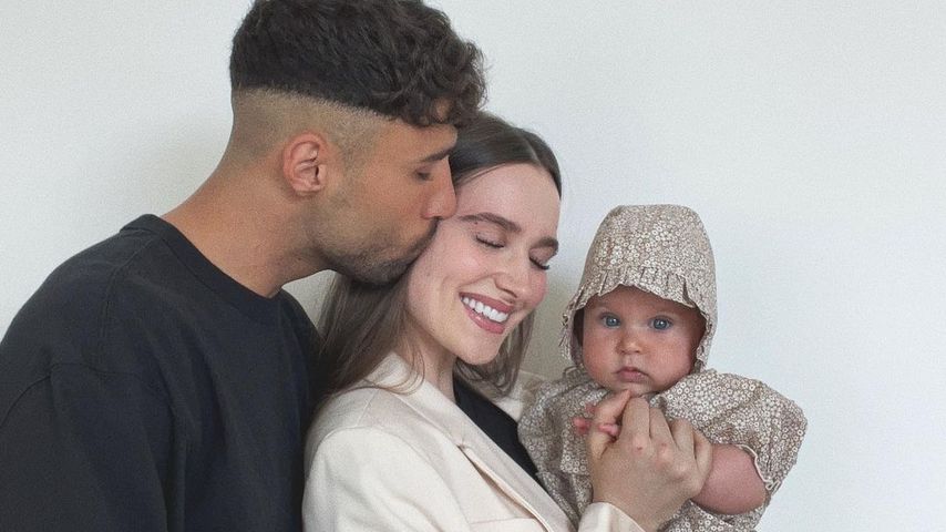 Nader Jindaoui mit seiner Frau Louisa und ihrer Tochter Imani