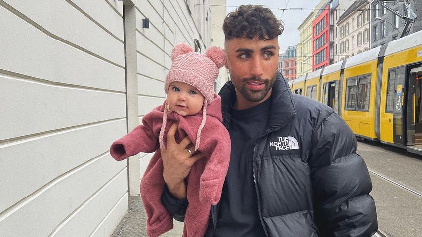 Nader Jindaoui mit seiner Tochter Imani, März 2022