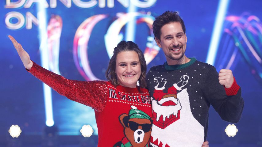 "Dancing on Ice"-Stars Nadine Angerer und David Vincour