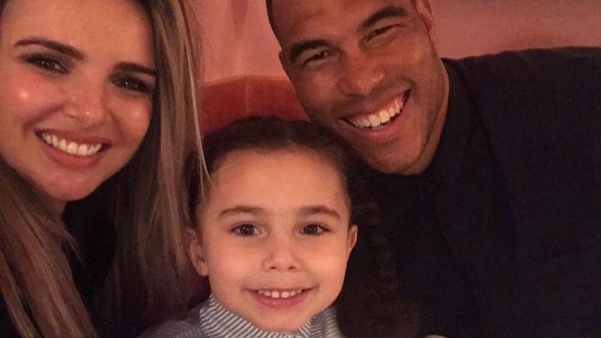 Nadine Coyle und Jason Bell und ihre Tochter Anaíya im Juni 2020