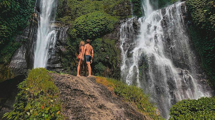 Nadine Klein und Tim Nicolas auf Bali, Juli 2019