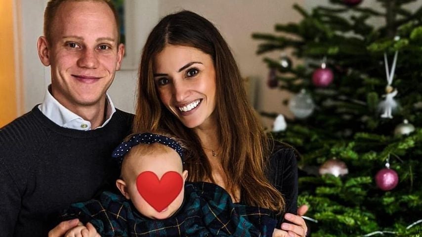 Nadine Menz mit ihrem Freund Sascha und ihrer Tochter