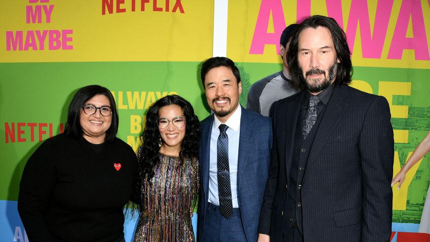 Nahnatchka Khan, Ali Wong, Randall Park und Keanu Reeves im Mai 2019