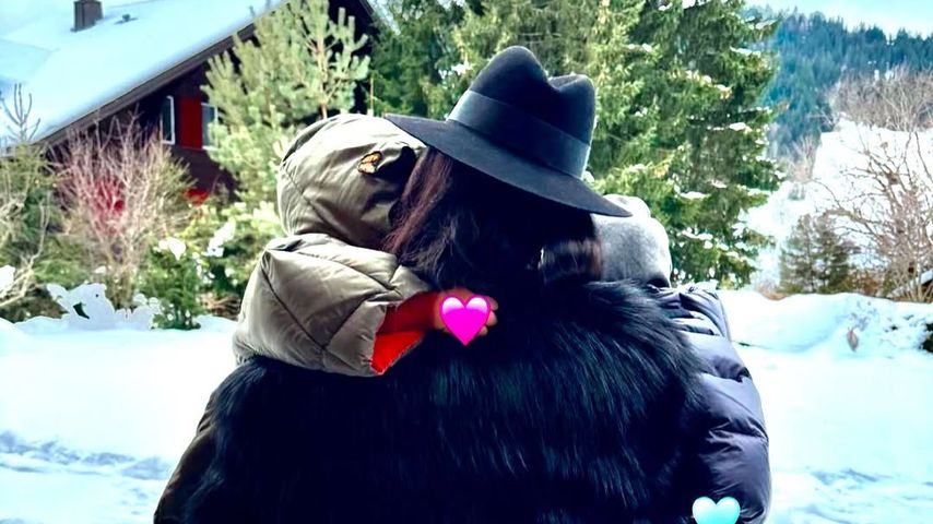 Naomi Campbell mit ihren beiden Kindern