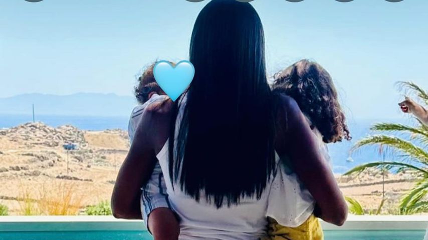 Naomi Campbell mit ihren Kindern im August 2024