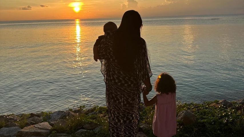 Naomi Campbell mit ihren Kindern