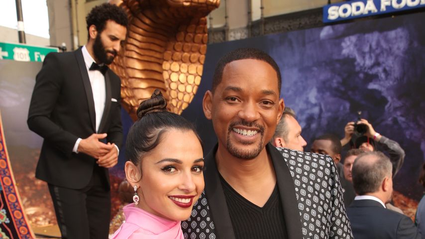 Naomi Scott und Will Smith auf der Filmpremiere von "Aladdin"