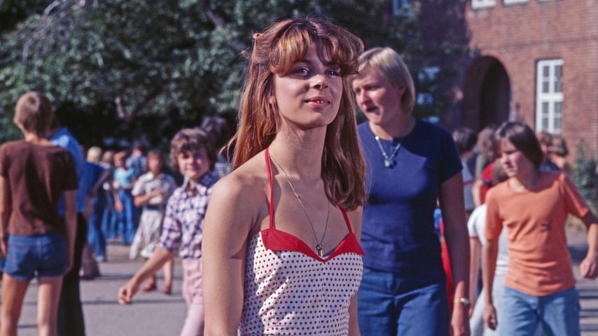 Nastassja Kinski am Set des "Tatort: Reifezeugnis", 1977