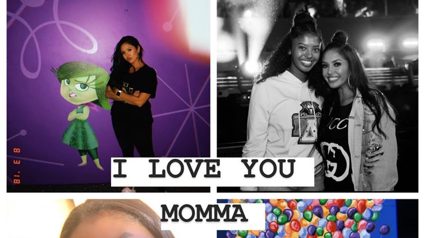 Natalia Bryants Fotocollage von sich und ihrer Mama Vanessa Bryant, Mai 2020