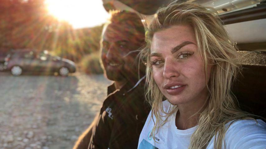 Natalia Osada mit ihrem Verlobten Jiorgos