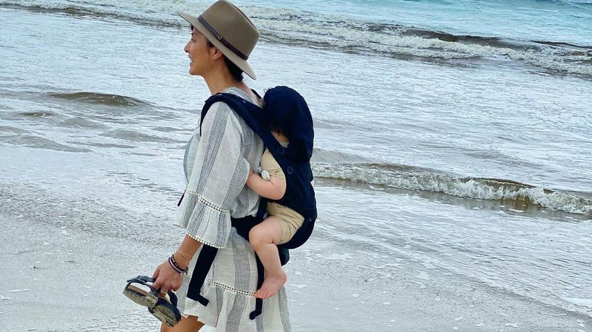 Natalie Imbruglia mit ihrem Sohn Max