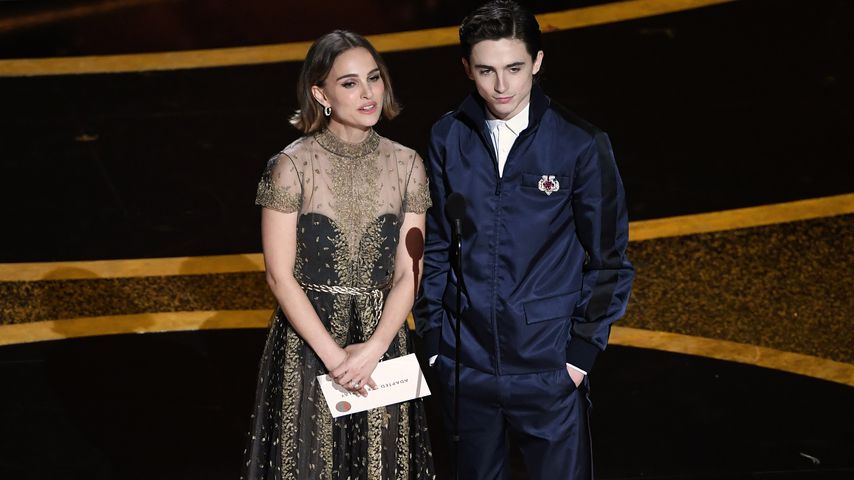 Natalie Portman und Timothée Chalamet bei den Oscars 2020