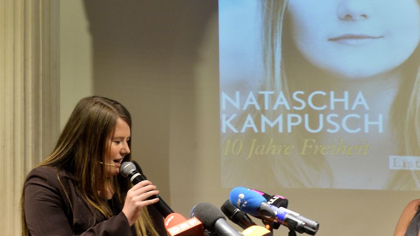 Natascha Kampusch bei der Präsentation ihres Buches "10 Jahre Freiheit", August 2016