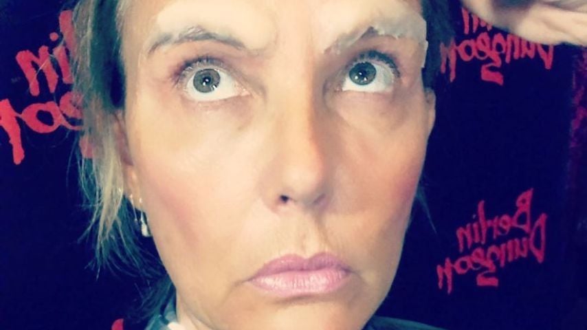 Natascha Ochsenknecht in der Halloween-Maske
