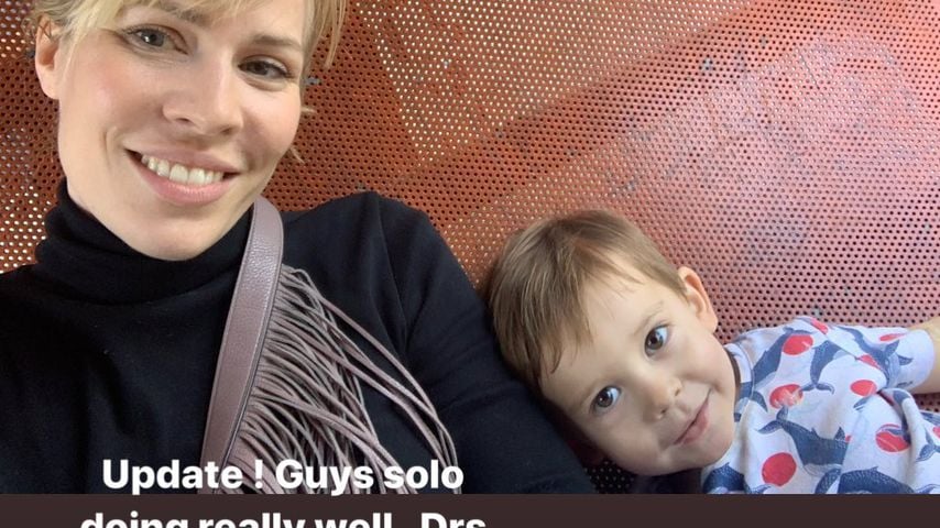 Natasha Bedingfield mit ihrem Sohn Solomon im Dezember 2019
