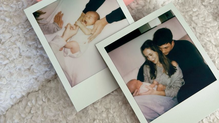 Natasha Bure, Bradley Steven Perry und Baby Winnie Helaine im Oktober 2026