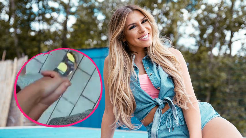 Mit wem hält BTN-Star Nathalie Bleicher-Woth hier Händchen?
