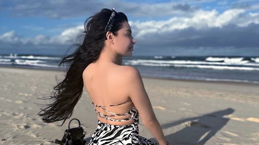 Nathalie Gaus am Strand in Australien
