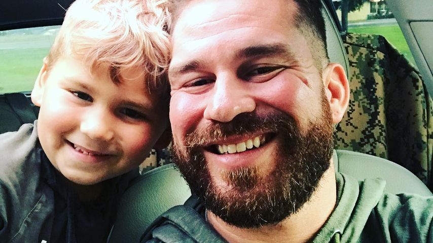 Realitystar Nathan Griffith mit seinem Sohn, August 2021