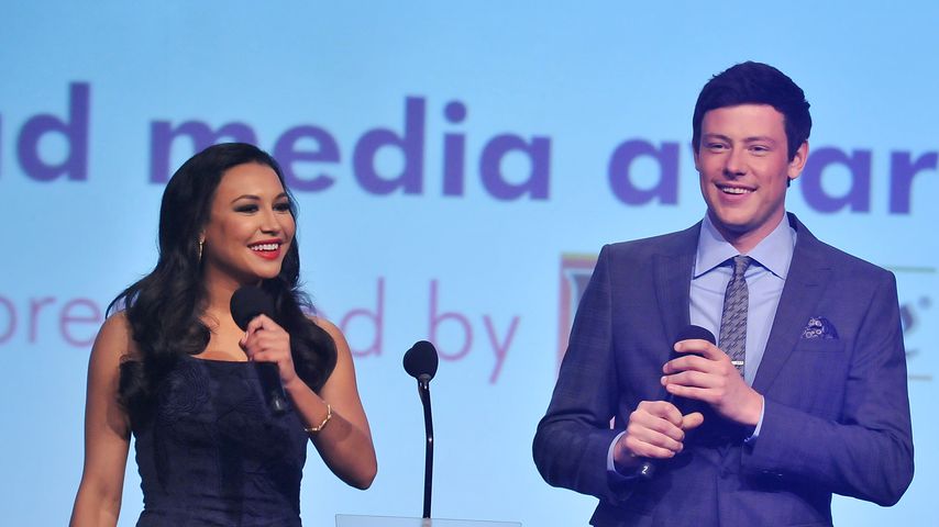Naya Rivera und Cory Monteith bei einer Gala 2012