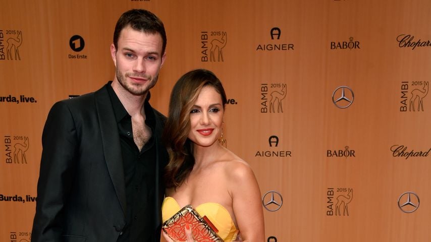Nazan Eckes mit Julian Khol bei der Bambi-Verleihung 2015