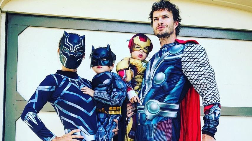 Nazan Eckes und Julian Khol mit ihren Kids im Oktober 2019