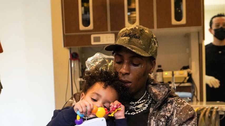 NBA YoungBoy mit seinem Sohn, Februar 2024