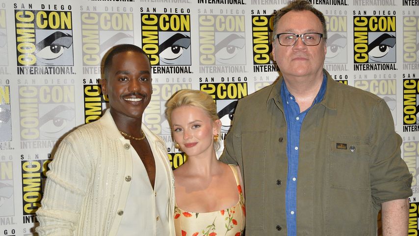 Ncuti Gatwa, Millie Gibson und Russell T Davies, 2024