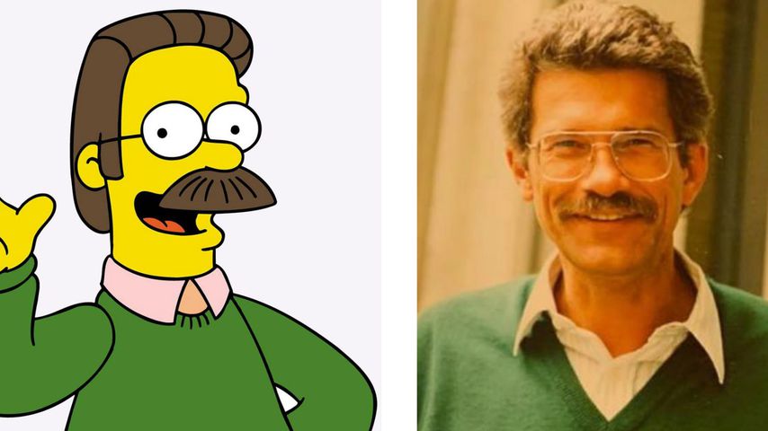 Collage: Ned Flanders und Herbert Schweiger