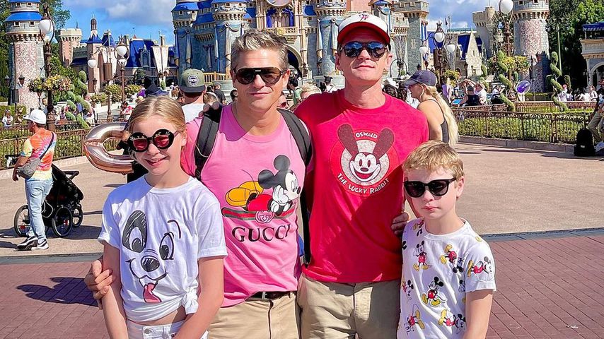 Neil Patrick Harris mit seiner Familie im Disney World Resort im Oktober 2021