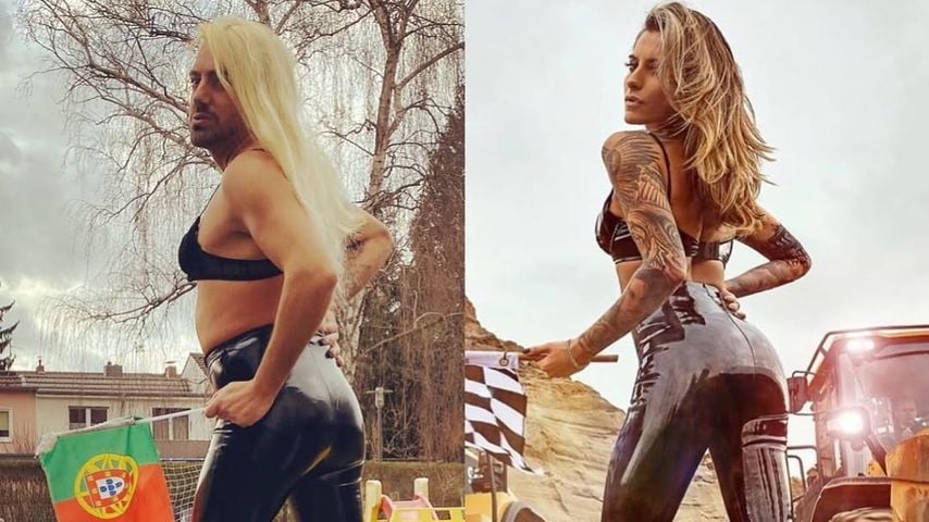 Nelson Mendes stellt heißes Sophia-Thomalla-Foto nach