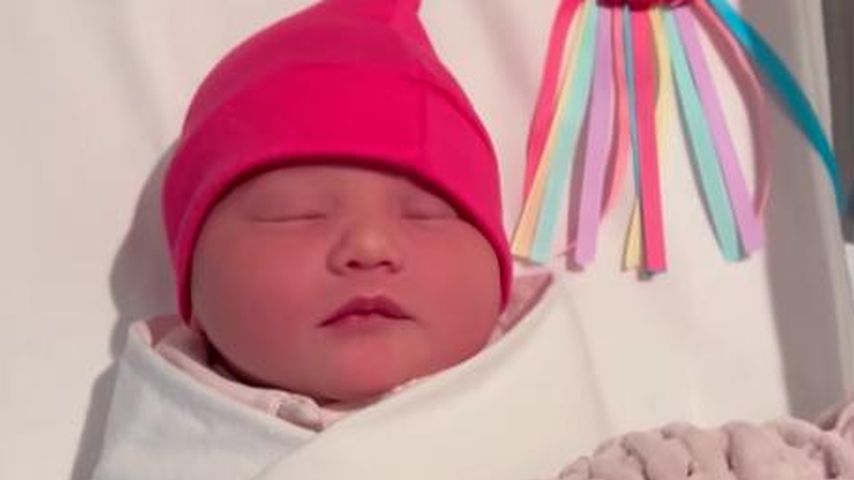 Bianca Gascoignes neugeborene Tochter, Februar 2023