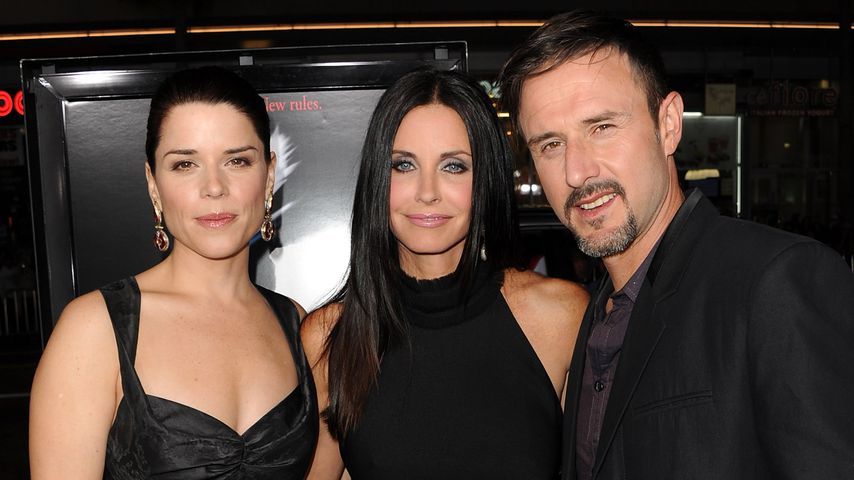 Neve Campbell, Courteney Cox und David Arquette, 2011