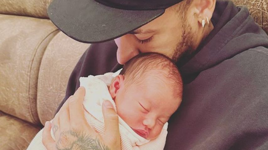 Neymar Jr. mit seiner Tochter, Oktober 2023