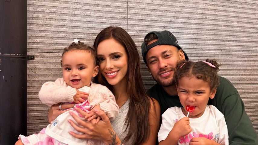 Neymar Jr und Bruna Biancardi mit ihren gemeinsamen Kindern, April 2026