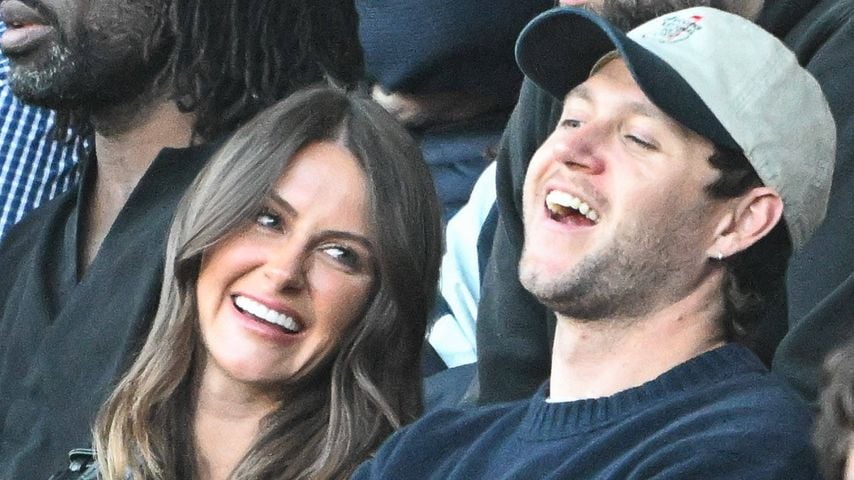 Niall Horan und Amelia Woolley beim Spiel PSG gegen Nantes 2026