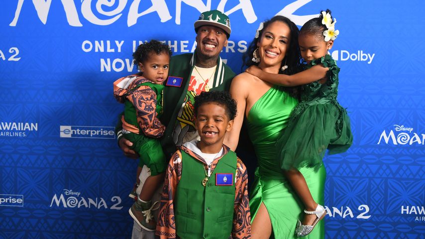Nick Cannon und Brittany Bell mit ihren Kindern bei der Pemiere von "Vaiana 2"