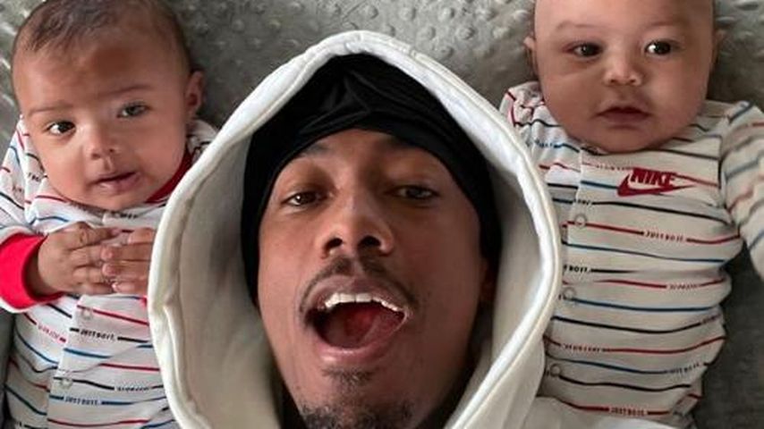 Nick Cannon mit seinen Zwillingen Zillion und Zion