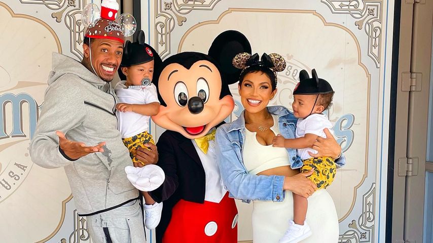 Nick Cannon und Abby De La Rosa mit ihren Zwillingen Zion und Zillion