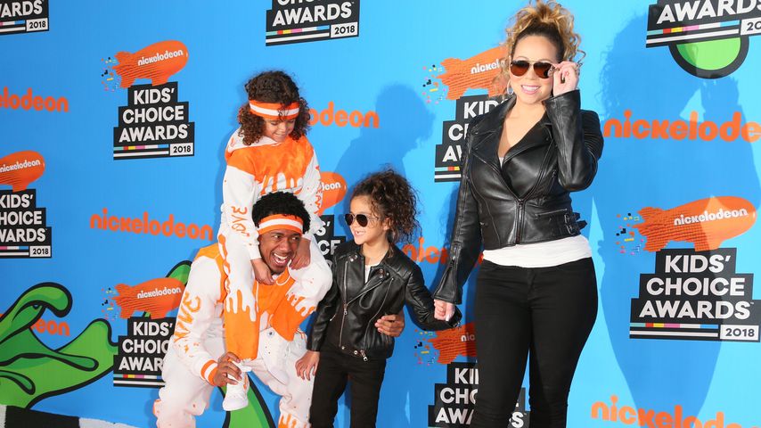 Nick Cannon und Mariah Carey mit ihren Kindern