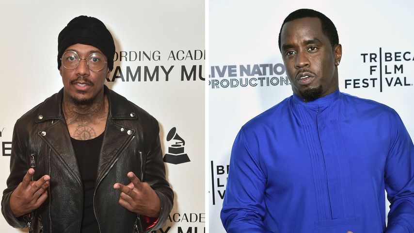 Collage: Nick Cannon und P. Diddy posieren