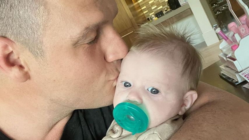 Nick Carter und seine Tochter Pearl im Juli 2021